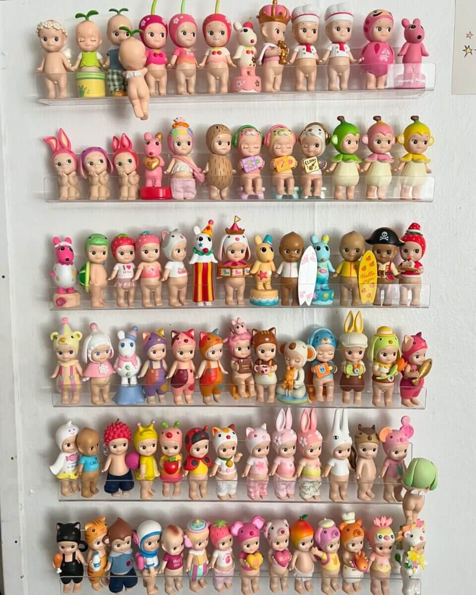 dolls on a shelf