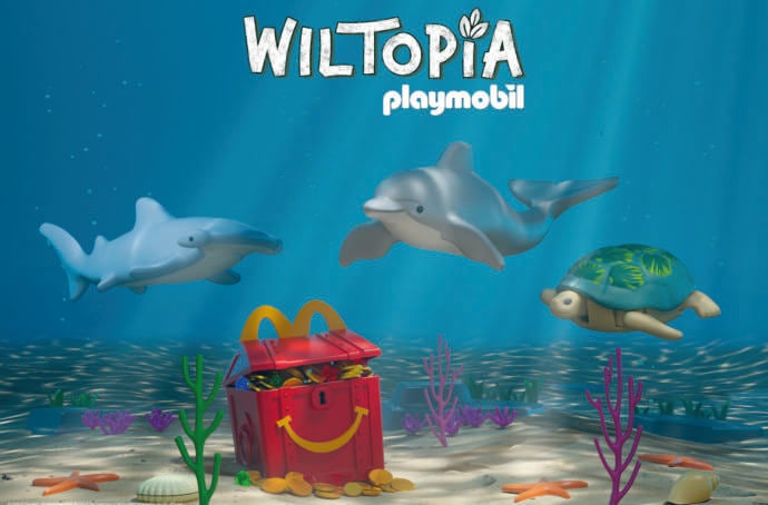 Wiltopia Playmobil sous l’eau, affiche de vente au détail