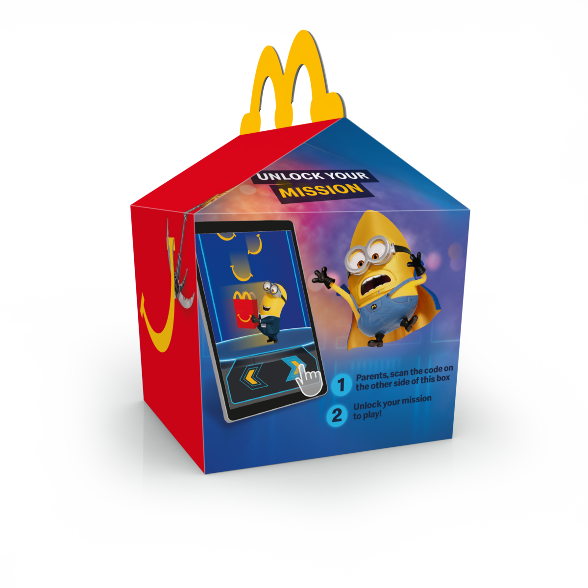 La boîte Happy Meal des minions avec écran de téléphone