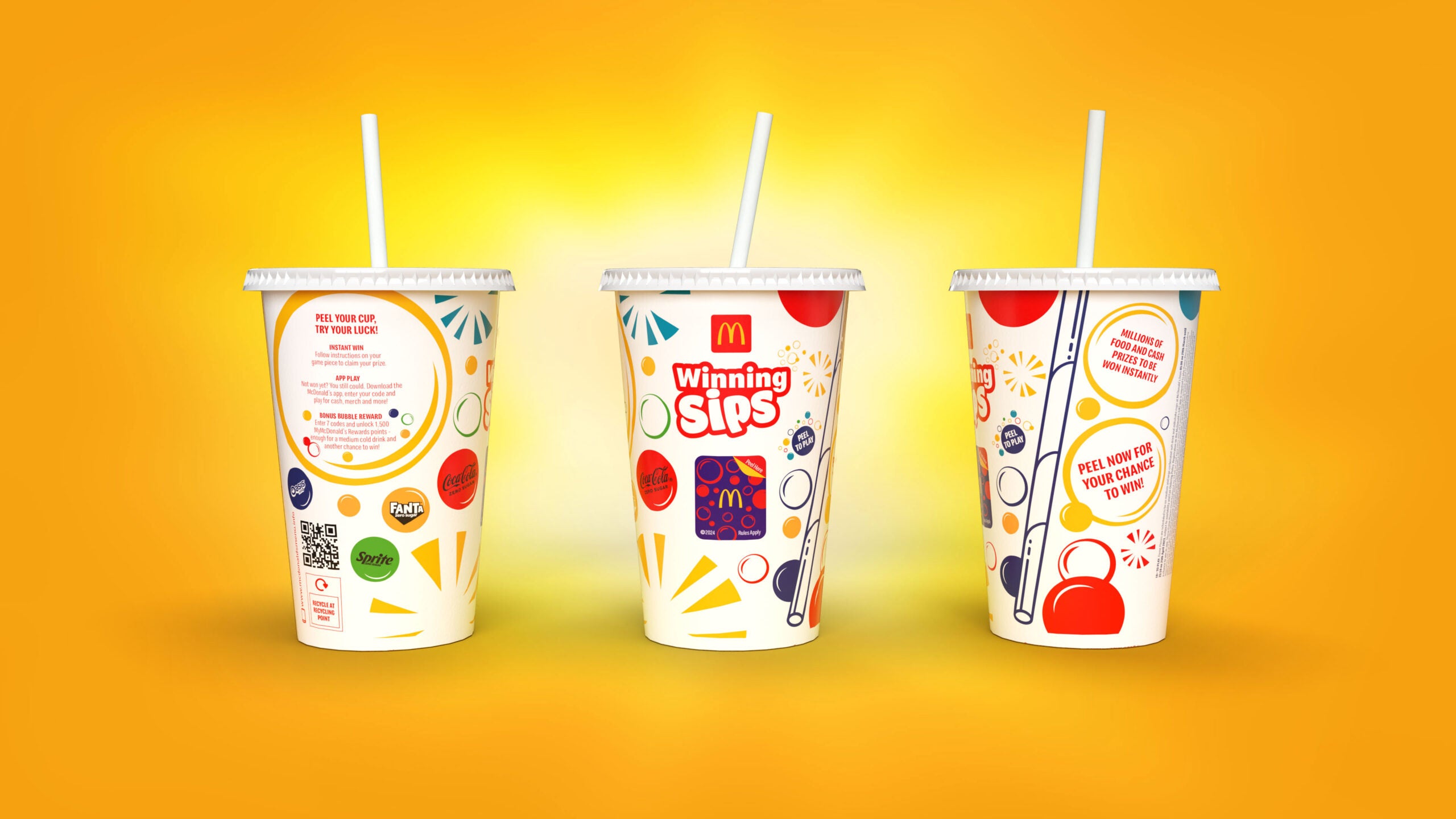 Image of 3 Winning Sips cold drink cups