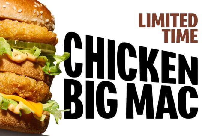 Affiche du Chicken Big Mac