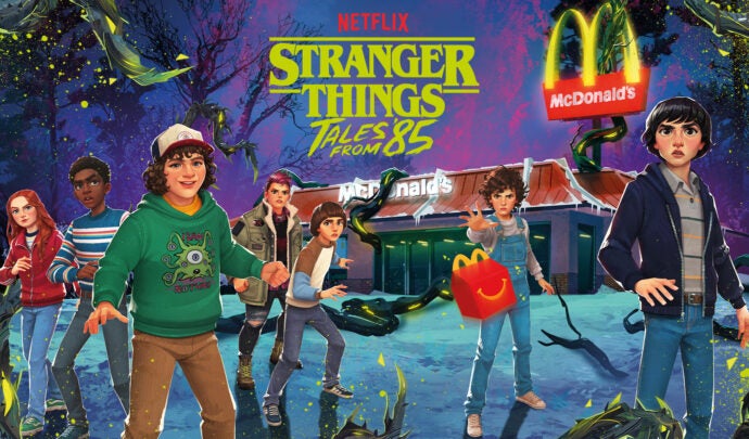 Stranger Things Happy Meal retail poster