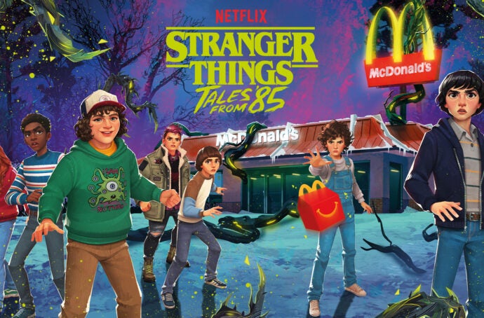 Stranger Things Happy Meal retail poster