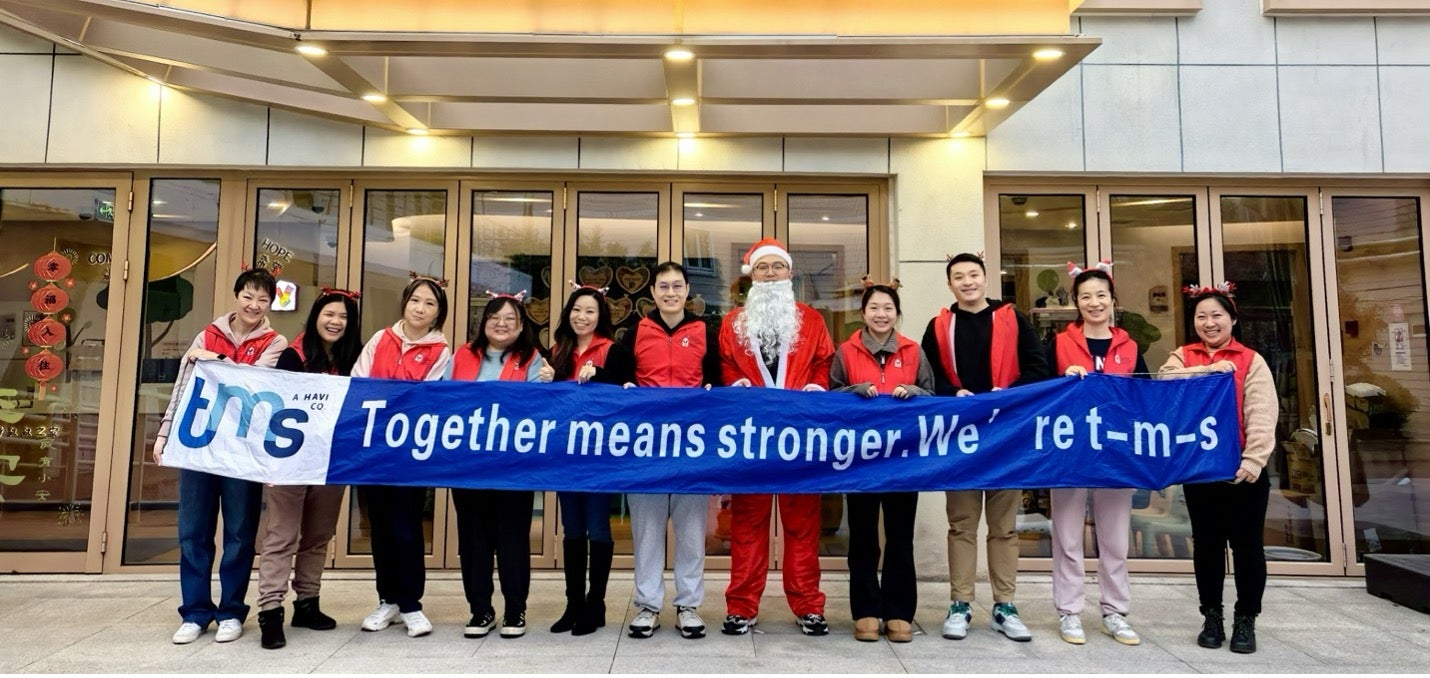 Un groupe de bénévoles.