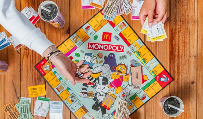 Plateau de jeu McDonald's x Monopoly