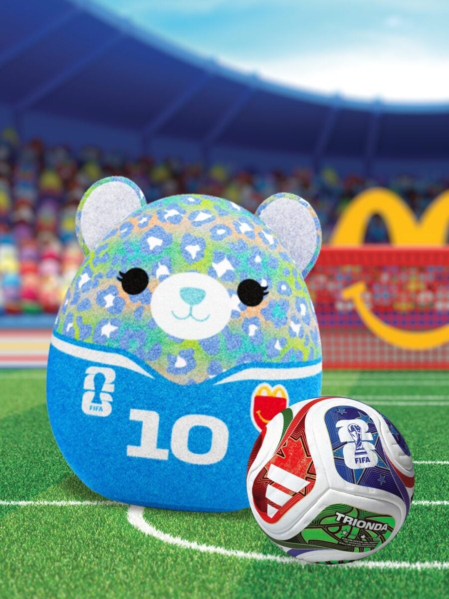Blue FIFA Squishmallows toy