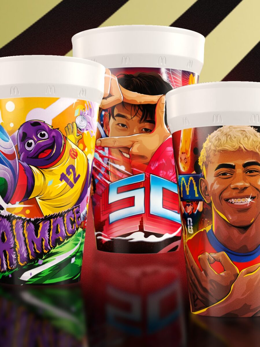 Three FIFA world cup meal cups