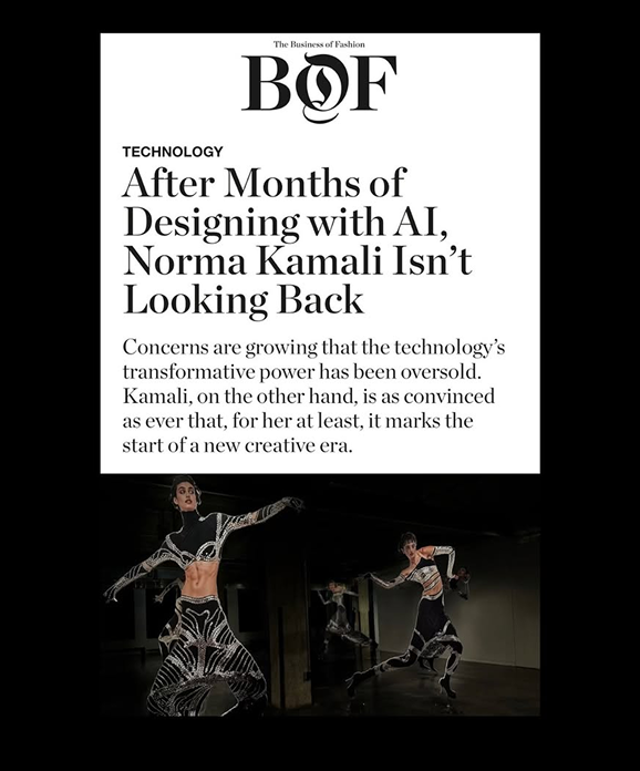 Business of Fashion article snippet