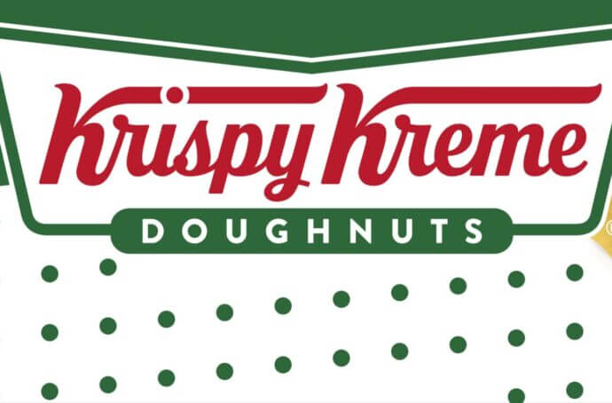Affiche Krispy Kreme McDonald’s avec doughnuts et logo