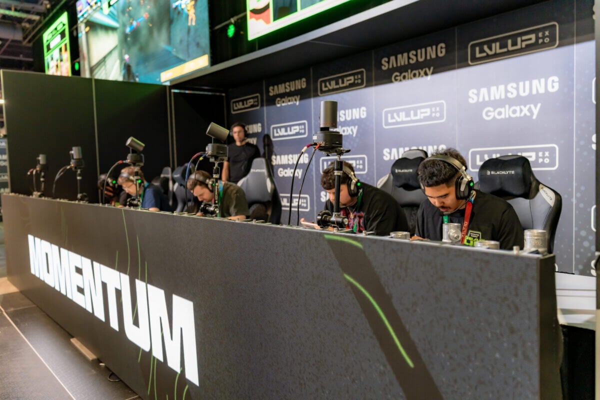 Gamers participating in the Gear up with Galaxy cup