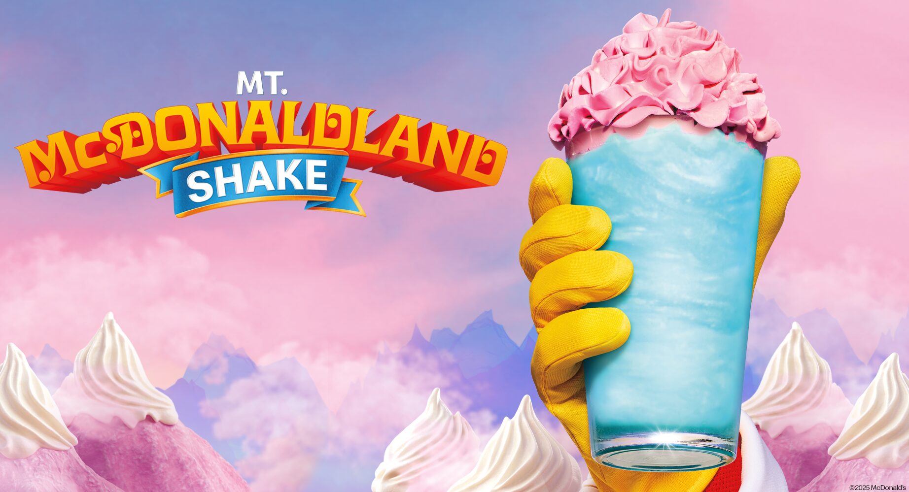 McDonaldland retail poster with the new shake featured