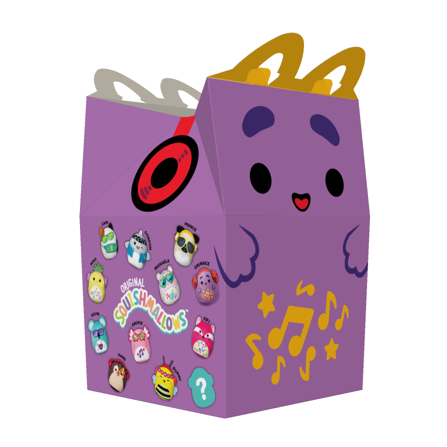 The Squishmallows Grimace Happy Meal box