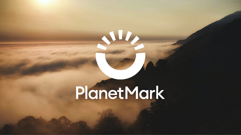 Planet mark logo with clouds
