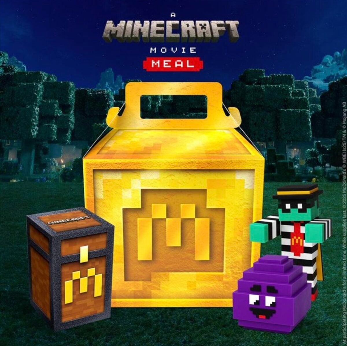 A Minecraft Movie Meal poster