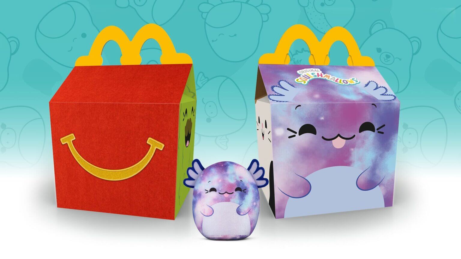 Squishmallows Happy Meal box and toy