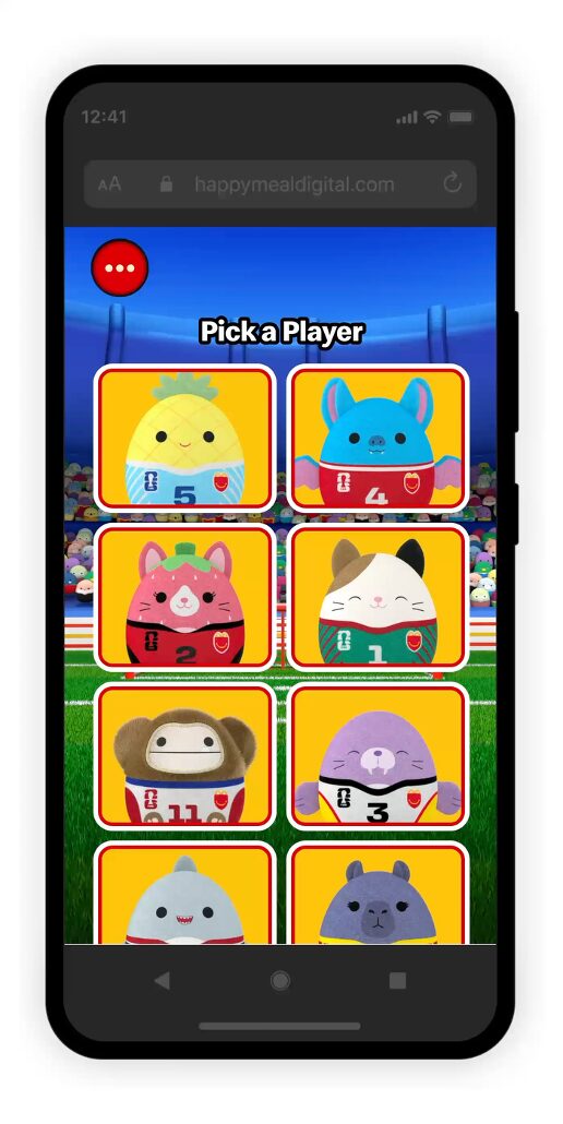 Digital experience of Squishmallows characters