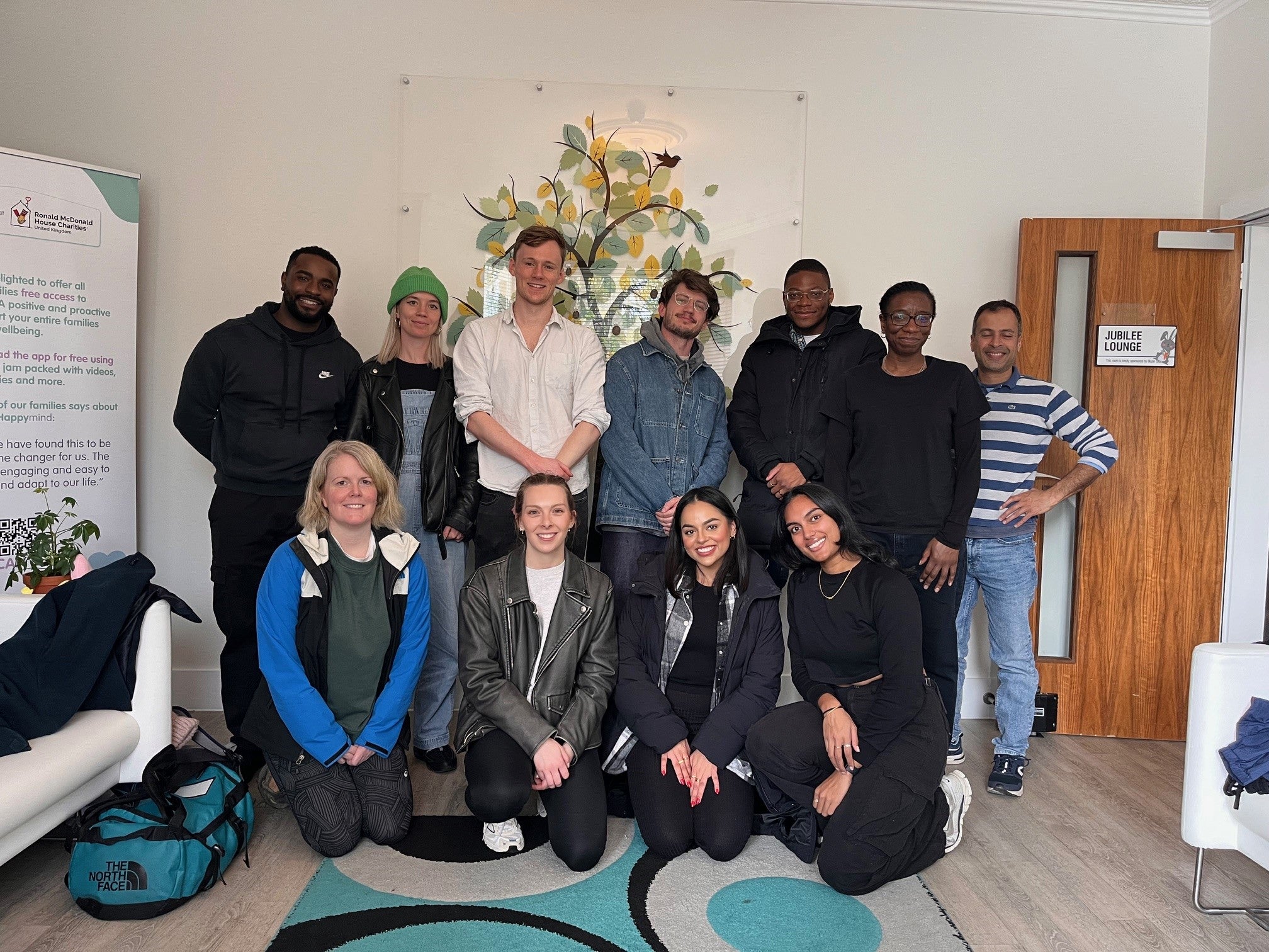 Volunteers posing together at RMHC Camberwell