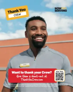 Thank You Crew Man poster