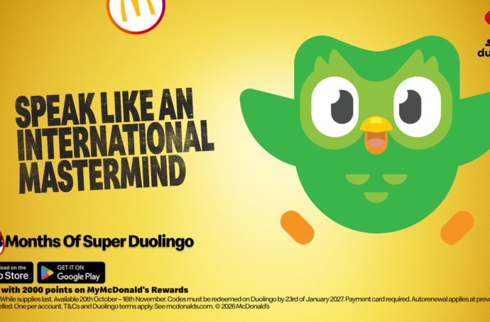 McDonald's World Menu Heist Duolingo collaboration promotional graphic