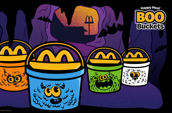 Affiche Boo Buckets avec quatre seaux