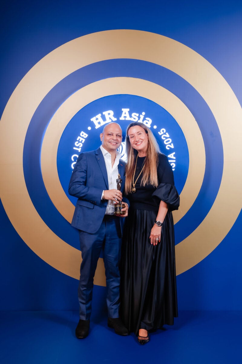 Two tms colleagues at the HR Asia awards