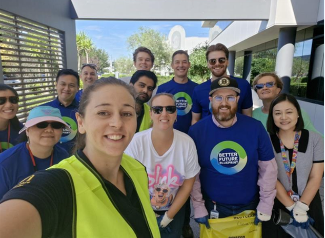 tms Australia employees taking selfie