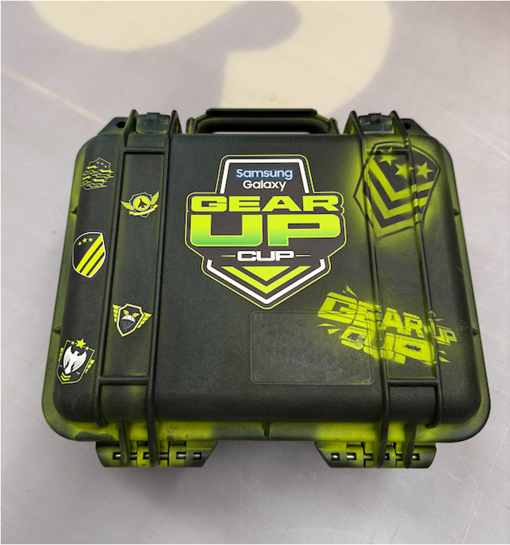 The Gear Up with Galaxy box containing Samsung Devices