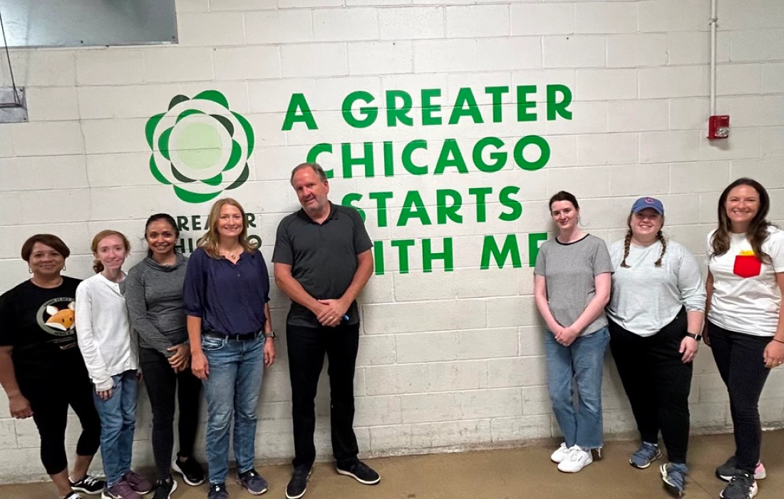 Greater Chicago Food Depository Event with Mark Landolt and Allison Radecki