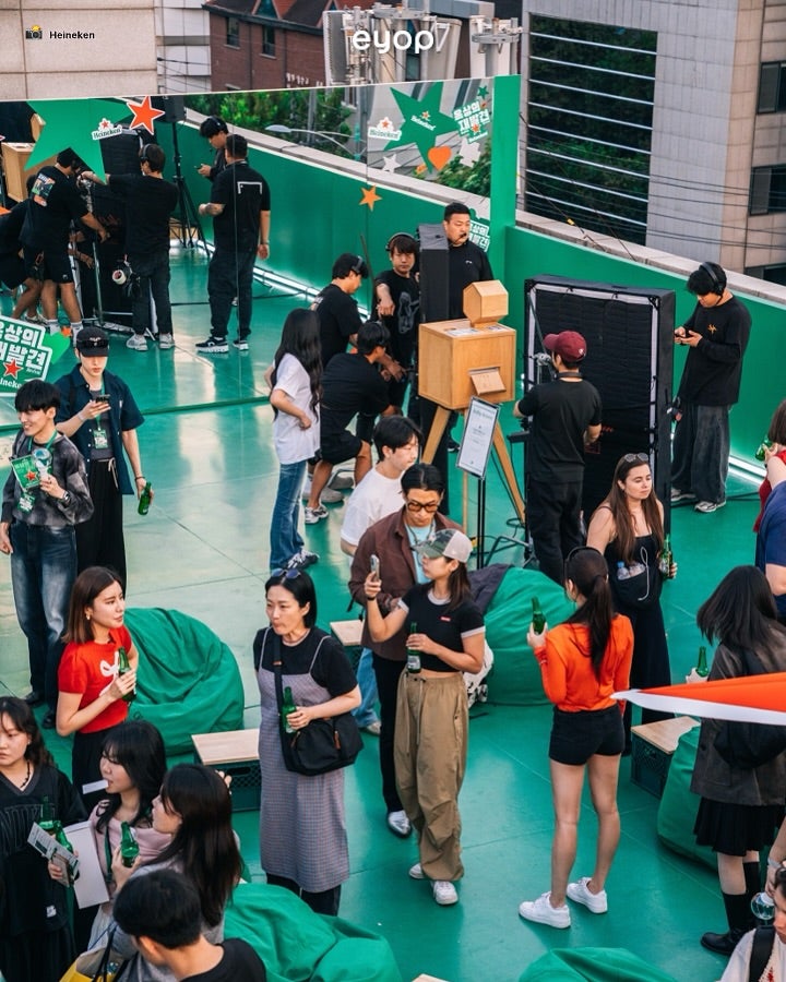 heineken event at a rooftop in seoul