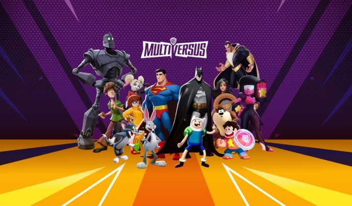 Hero image with Warner characters and logo