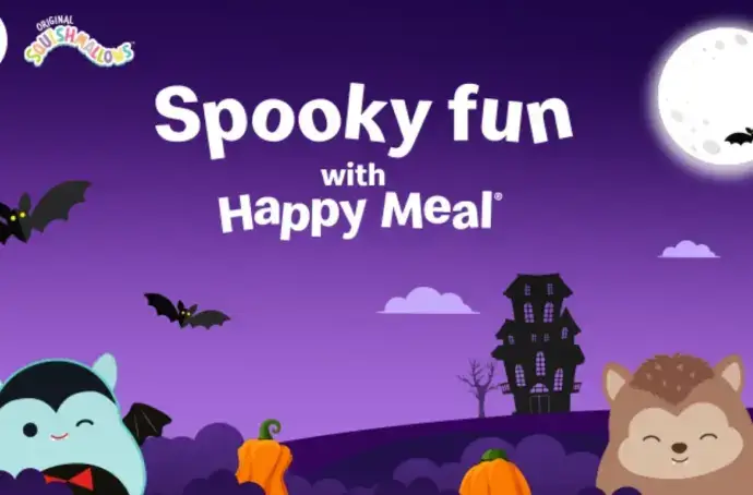 tms creates a spooky soft experience with Squishmallows and McDonald’s UK