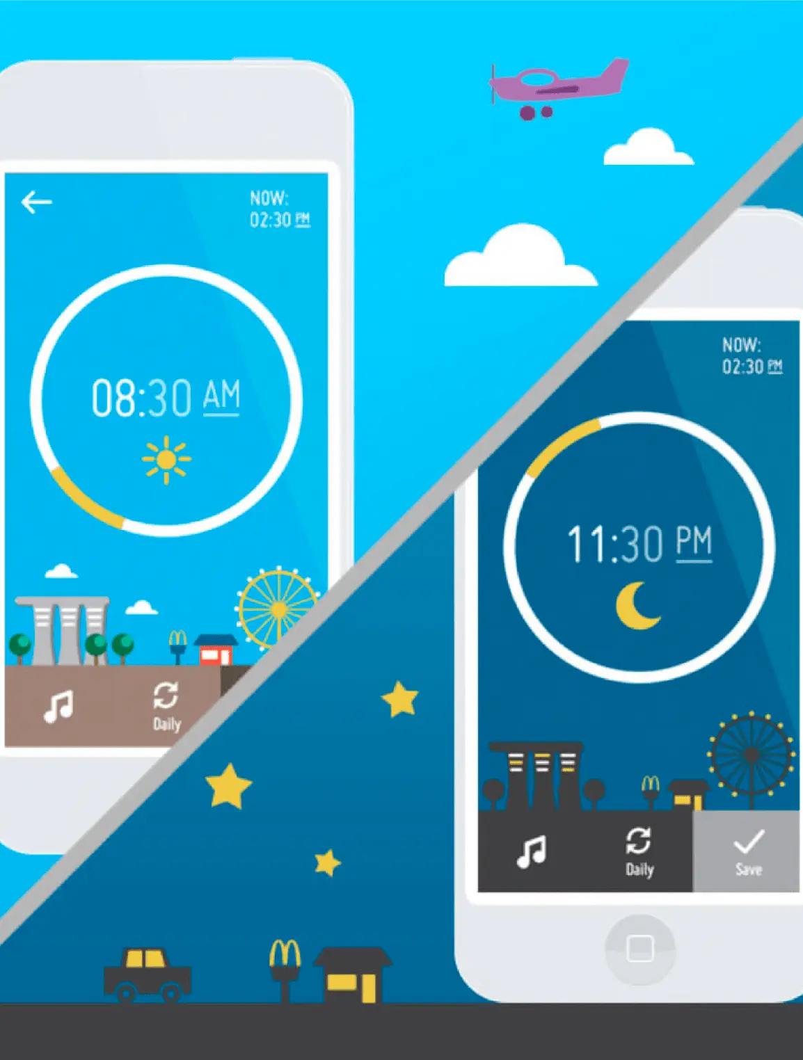 application téléphone jour et nuit