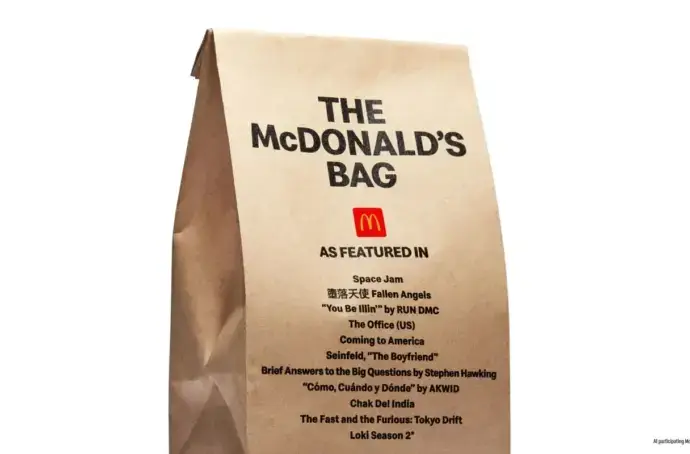 Image of the McDonald's As Featured In paper bag packaging