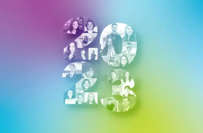 Collage of tms summer interns within 2023 numbers