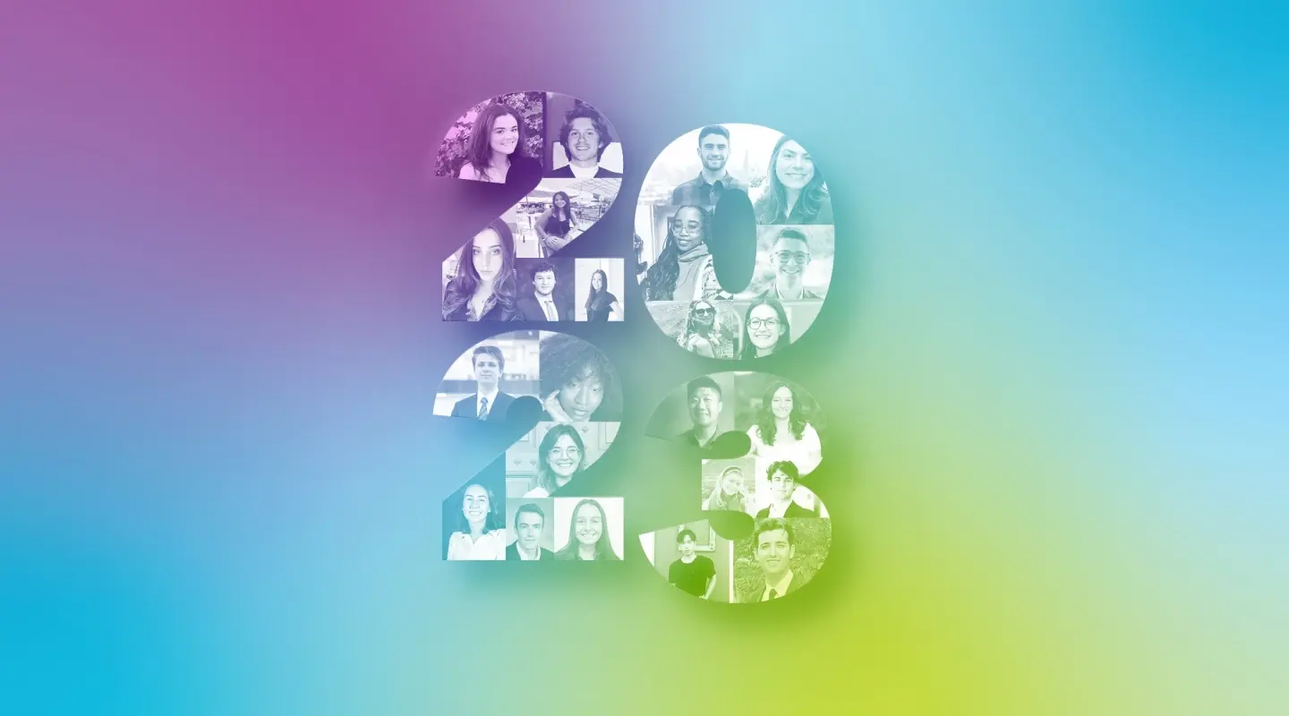 Collage of tms summer interns within 2023 numbers