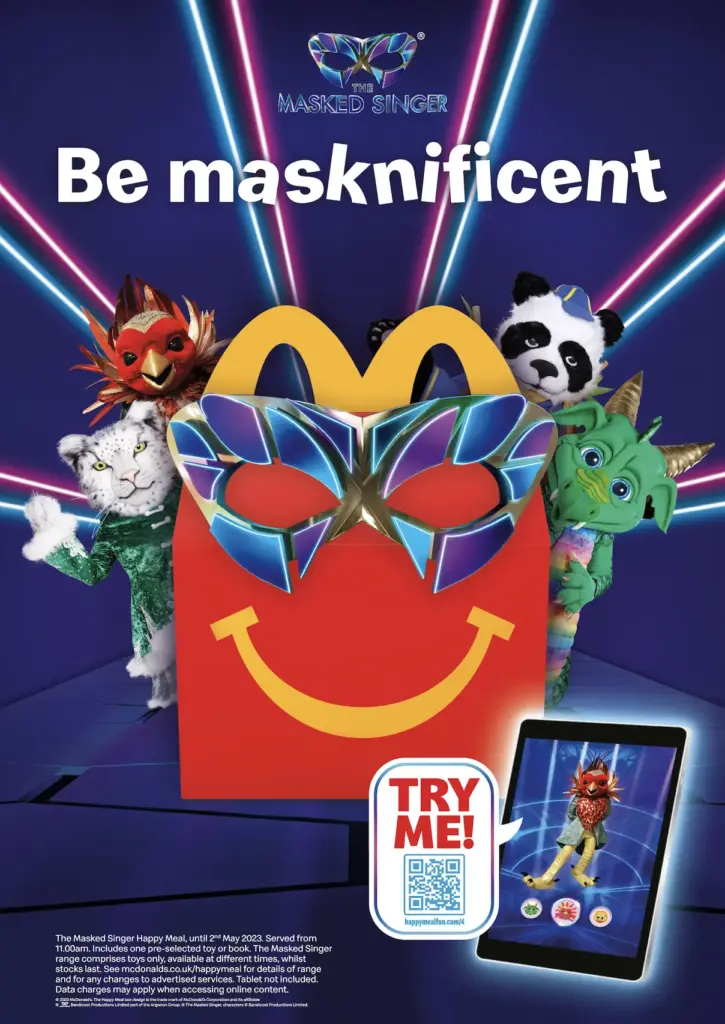 Masked Singer UK box, characters, and digital experience