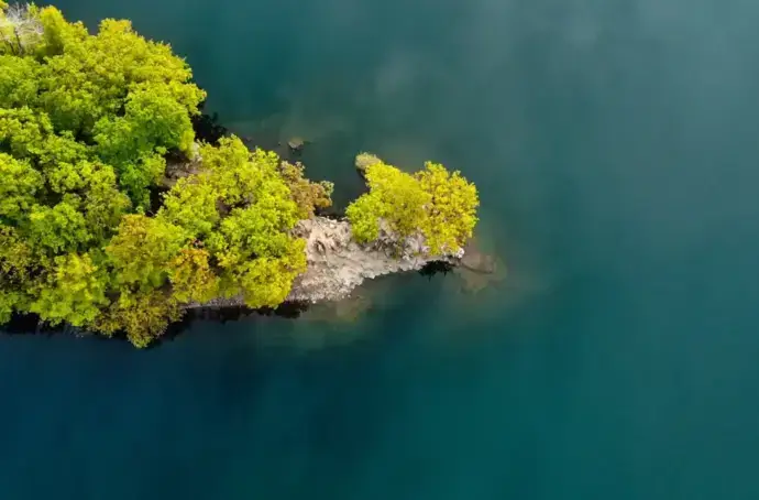 Island from above