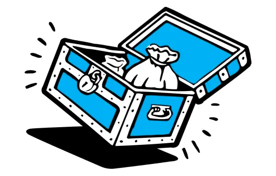 treasure chest illustration