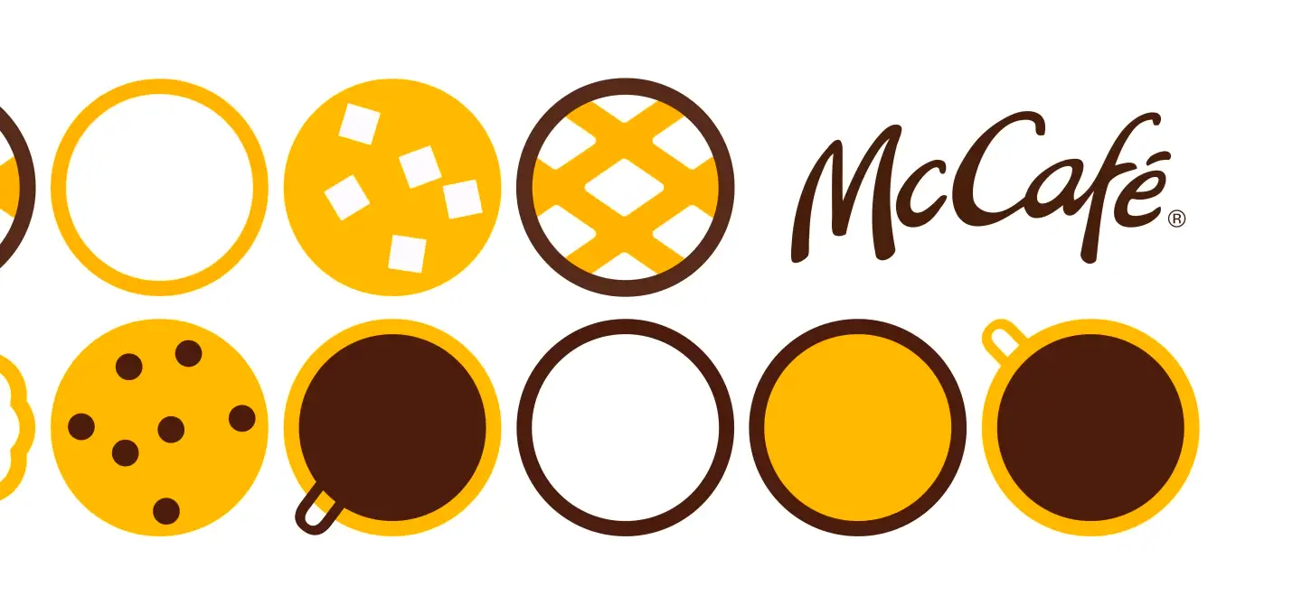 McCafe rebrand illustrations