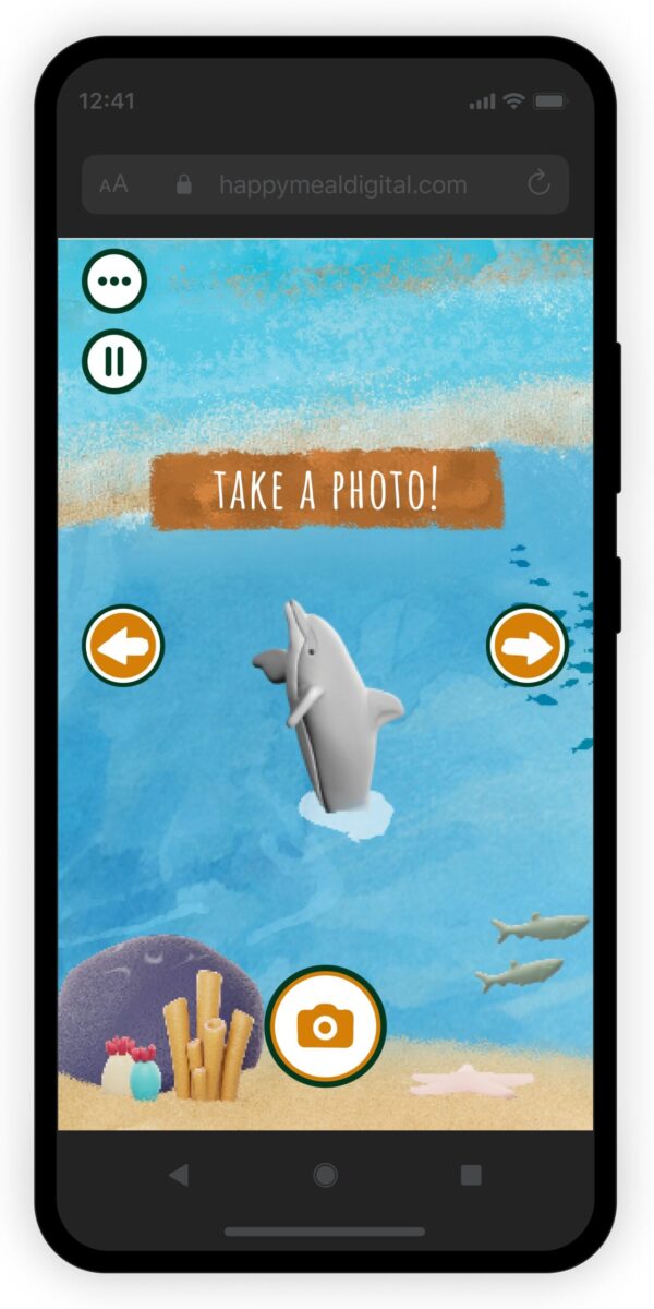 Take a Photo Iphone screen