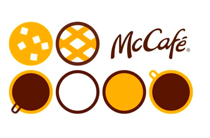 McCafe rebrand illustrations