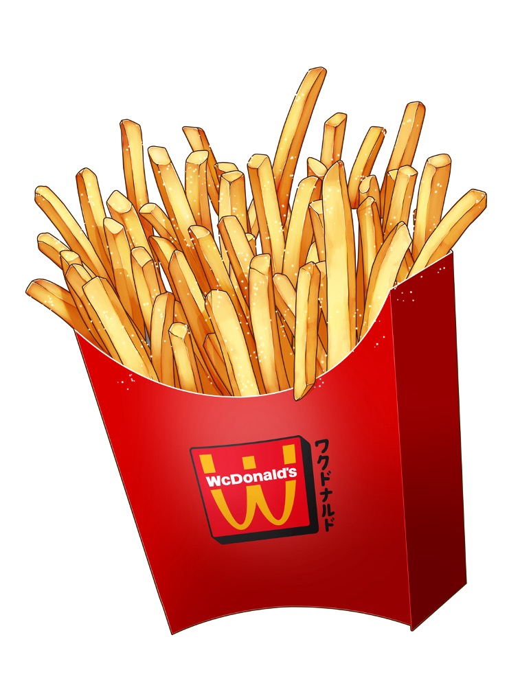 Drawing of McDonald's french fries