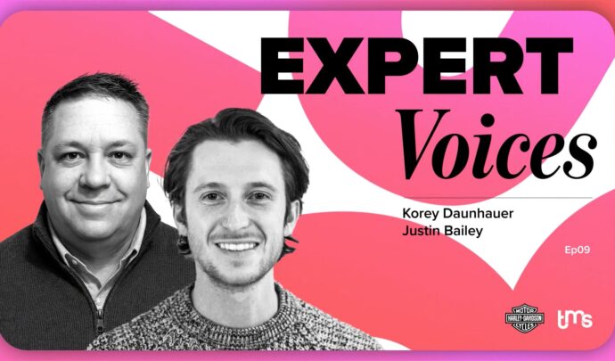Illustration de la série d'entretiens « Expert Voices » présentant les portraits de Korey Danhauer et Justin Bailey