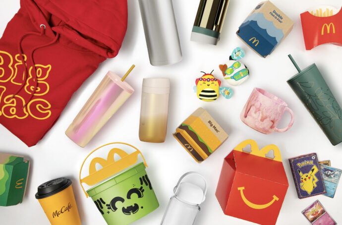 flat-lay photography of mcdonalds packaging