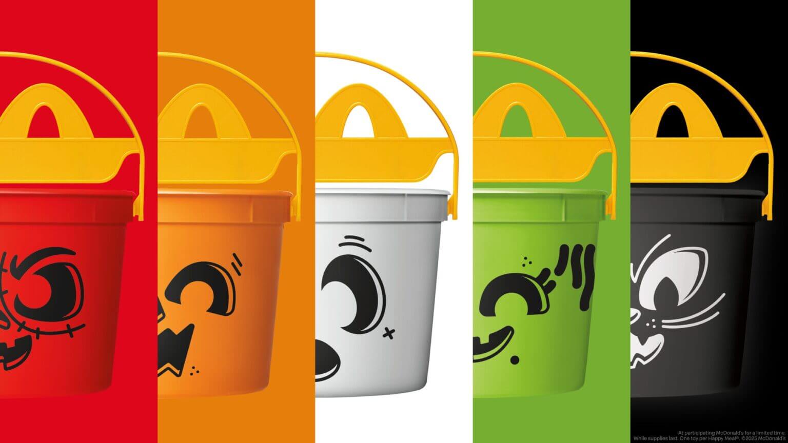 L'alignement des Boo Buckets de McDonald's