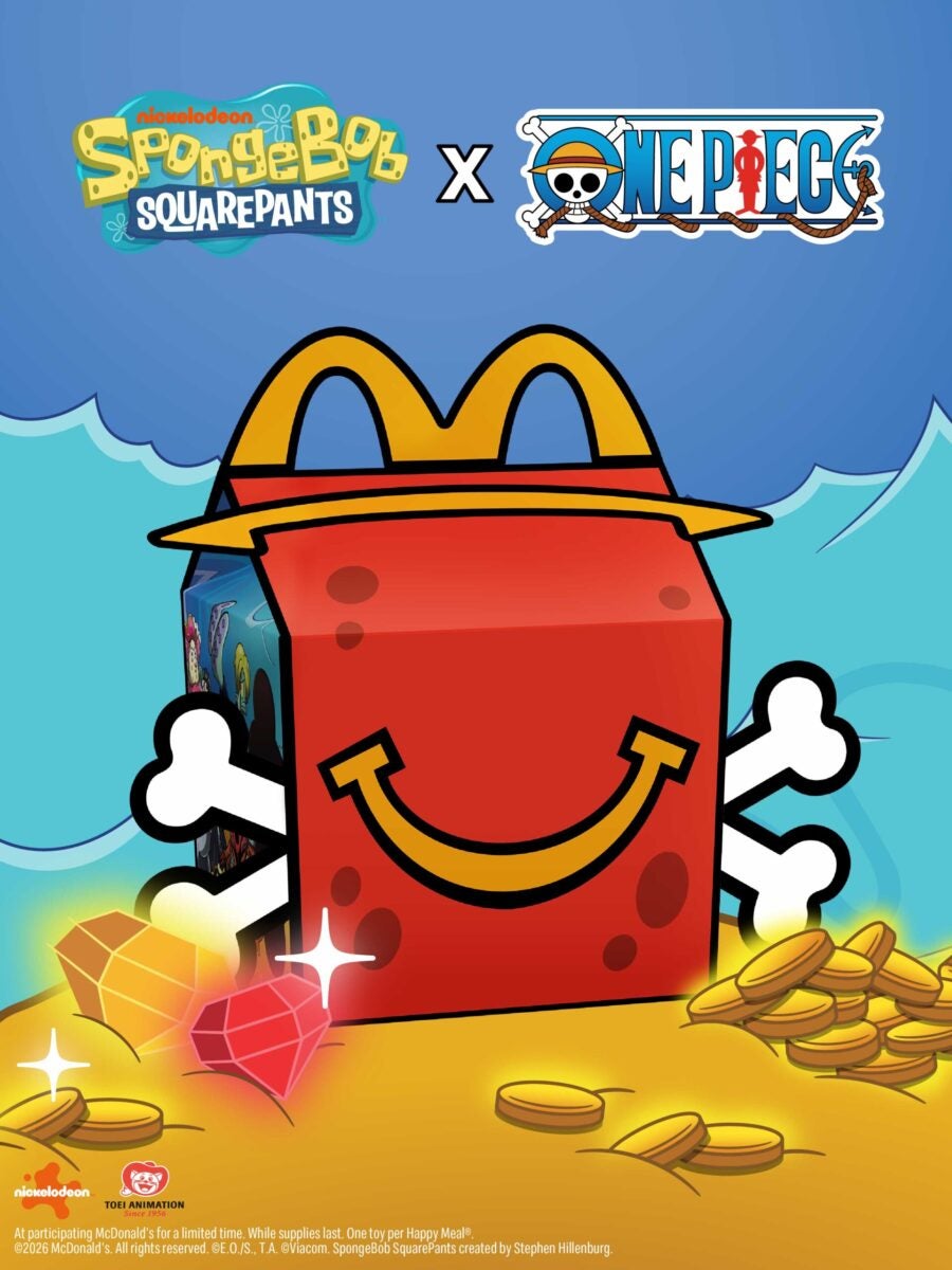 SpongeBob x ONE PIECE Happy Meal box