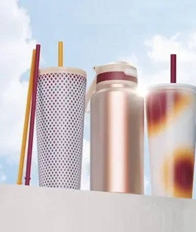 Assortment of drinkware vessels with the sky in the background