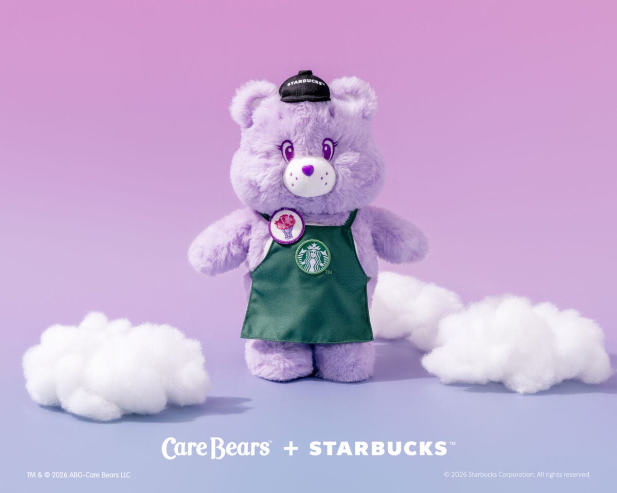 Starbucks purple Care Bear